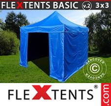 Foldetelt FleXtents Basic 3x3m Blå