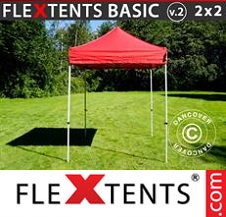 Foldetelt FleXtents Basic 2x2m Rød