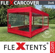 Foldetelt FleXtents Basic 3x6m, Rød