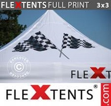 Foldetelt FleXtents PRO med fuldt digitalt print 3x3m