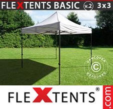 Foldetelt FleXtents Basic 3x3m Hvid