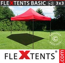 Foldetelt FleXtents Basic 3x3m Rød