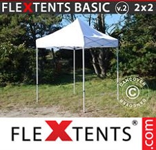 Foldetelt FleXtents Basic 2x2m Hvid