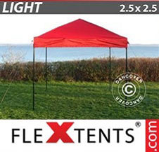 Foldetelt FleXtents Light 2,5x2,5m Rød