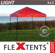Foldetelt FleXtents Light 3x3m Rød