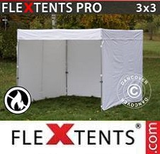 Foldetelt FleXtents PRO 3x3m, Hvid, 