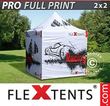 Foldetelt FleXtents PRO 2x2m, inkl. 4 sidevægge