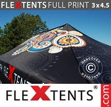 Foldetelt FleXtents PRO med fuldt digitalt print 3x4,5m