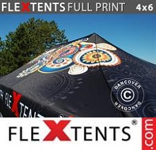 Foldetelt FleXtents PRO med fuldt digitalt print 4x6m