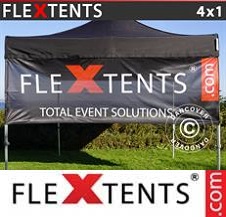Foldetelt FleXtents PRO med fuldt digitalt print 4x1m