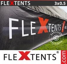 Foldetelt FleXtents PRO med fuldt digitalt print 3x0,5m